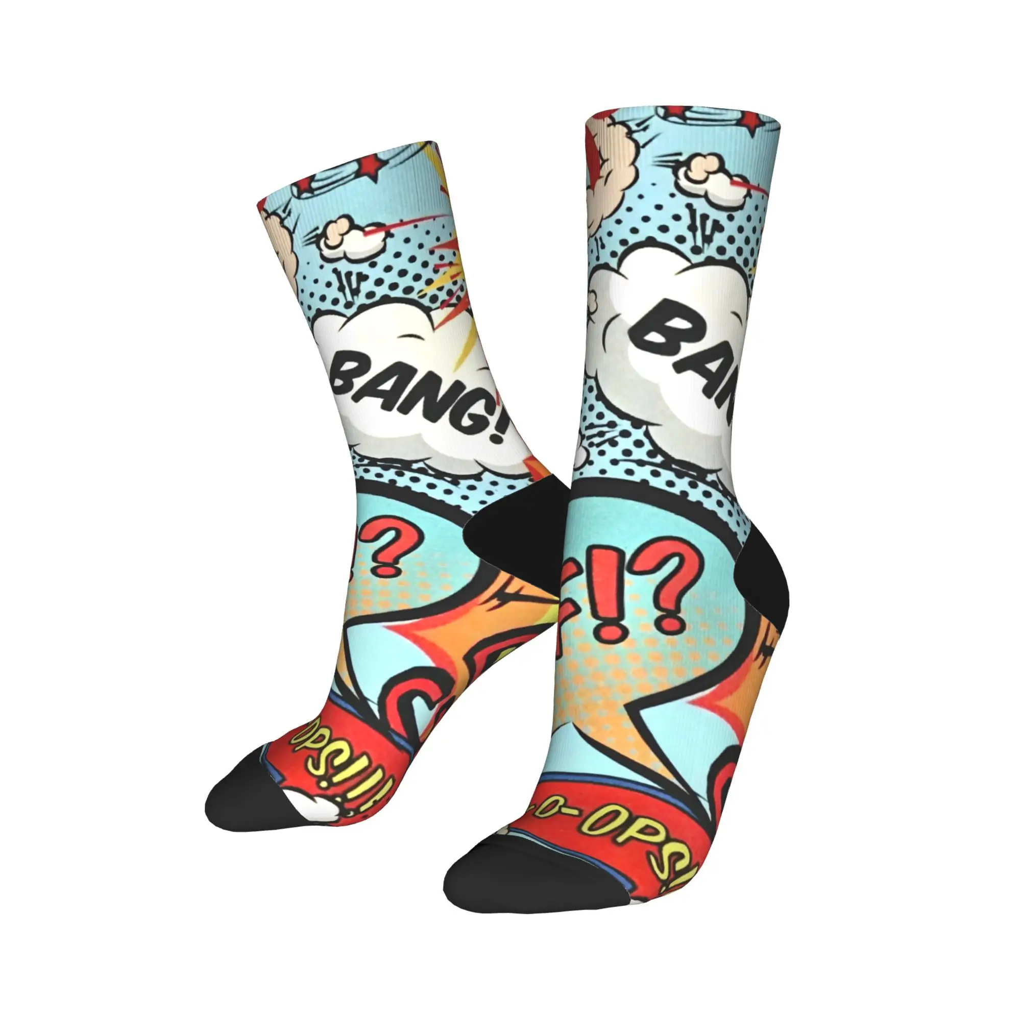 الهيب هوب بانج آرت أزياء كرة السلة الجوارب البوليستر الأوسط أنبوب الجوارب للنساء الرجال تنفس