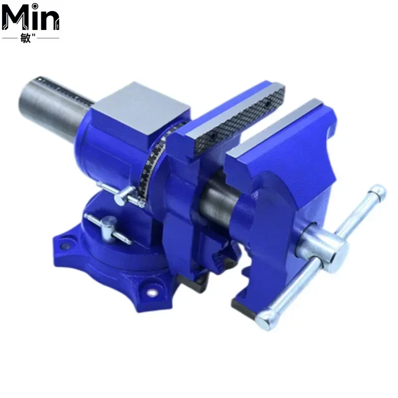 New Portable Bench Vise 4/5 Inch Ductile Iron Multi-purpose Light Universal Workbench Clamp Vise