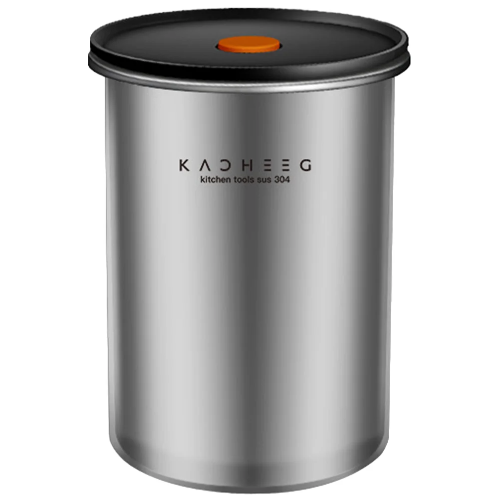 Coffee Can Air Tight Storage Airtight Containers Rack Ground Canister for Stainless Steel Bean Dry Food with Lid