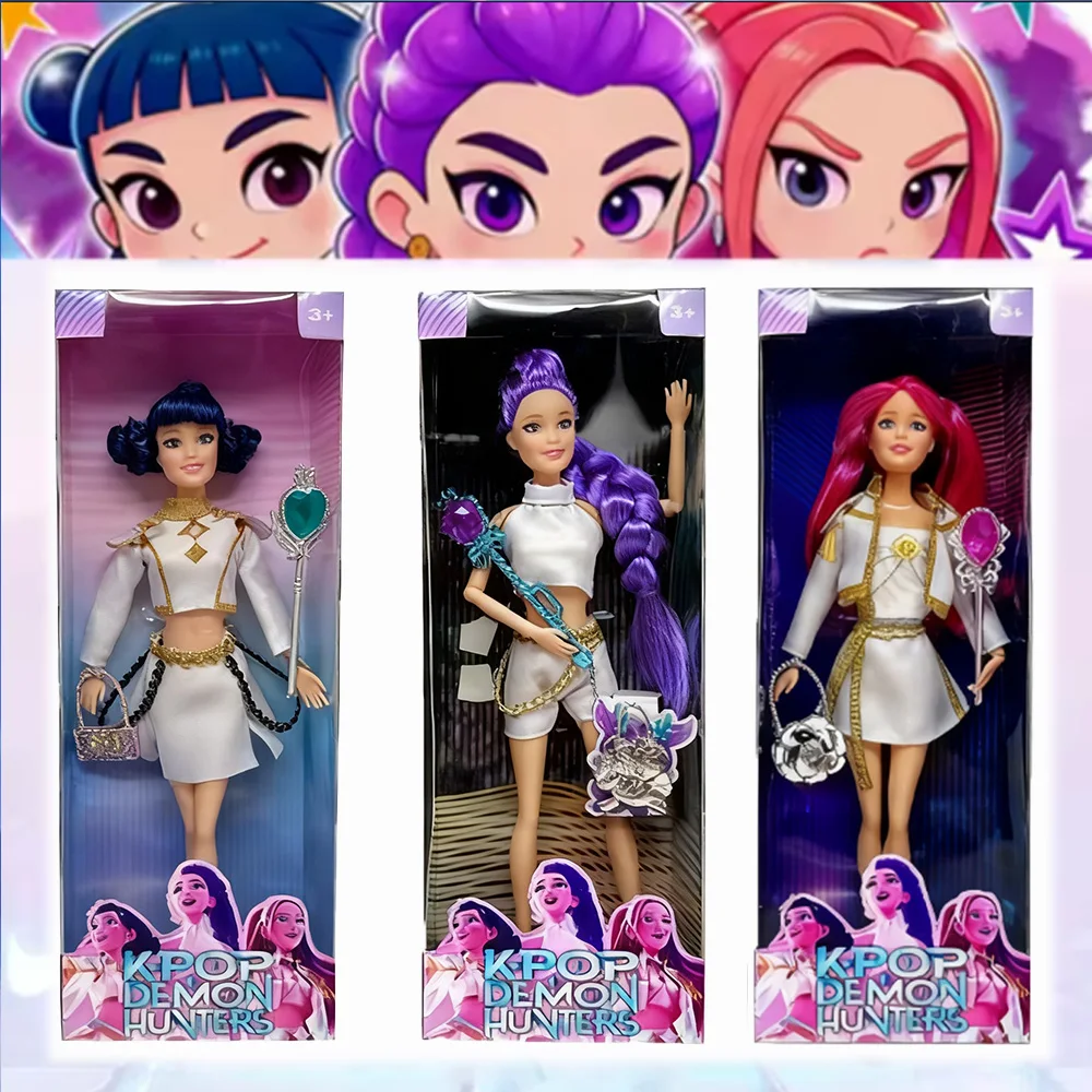 

2026 Новый набор игрушек Kpop Demon Hunters-Rumi Mira Zoey Sussy, красочные огни, тематическая песня, коллекционные подарки для фанатов