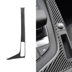 For Audi A4 B9 A5 S5 Console Gear Shift Box Carbon Fiber ABS Frame Trim Cover LHD RHD Carbon Fiber ABS  2017 2018 2019 2020