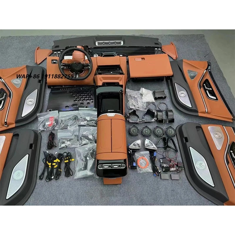 JDMCMA S-class Car W221 Upgrade W222 W223 Full Interior Modification Center Console Door with Armrest Box