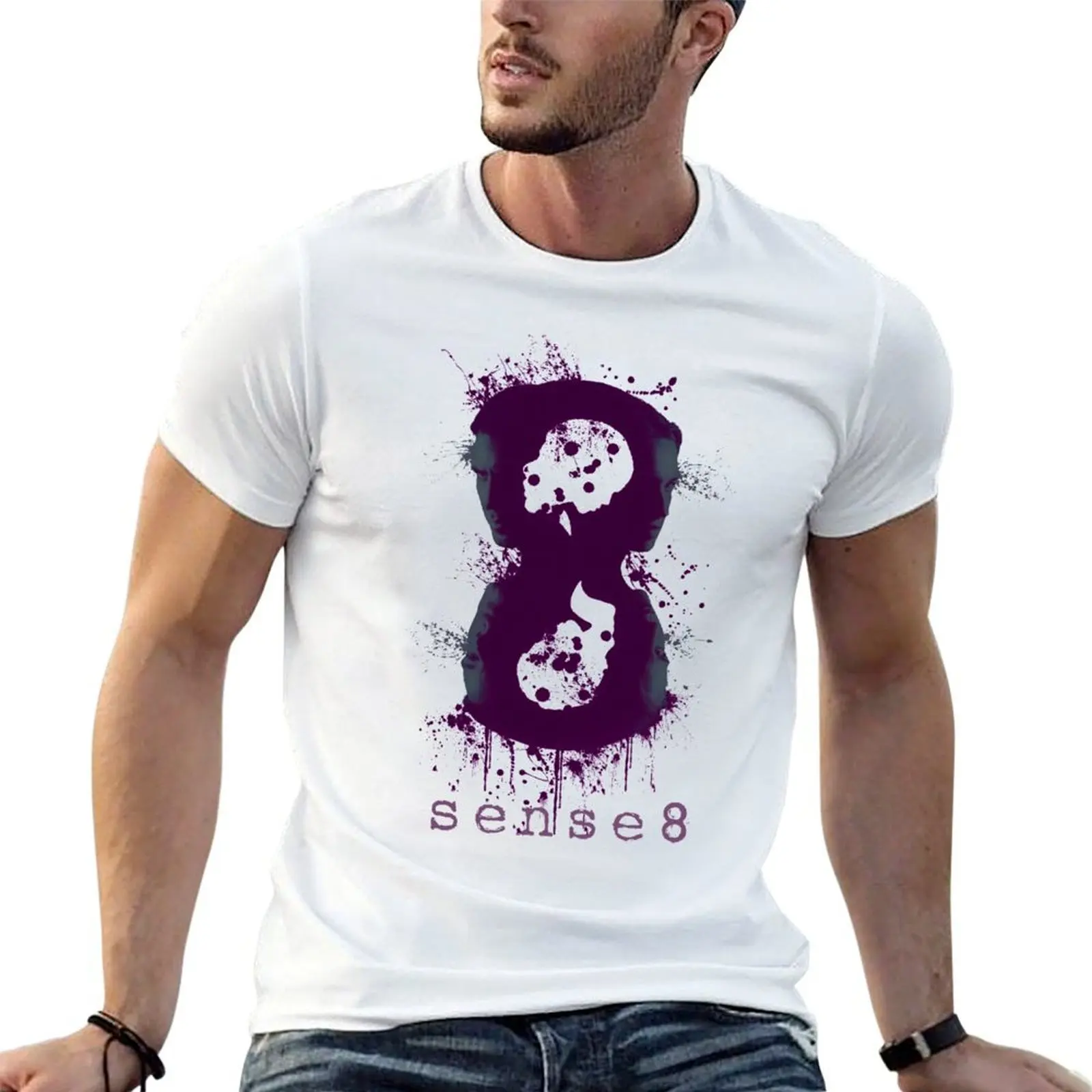 

Sense8 burst T-Shirt t shirt for man 100 percent cotton t shirt personalised anime t shirts oversize T-Shirt