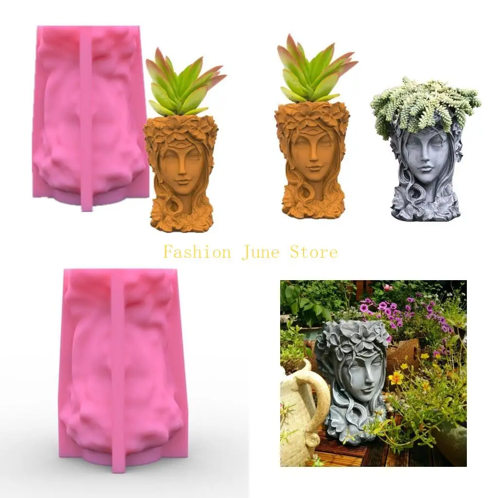 

N5KA Pot Mold for Epoxy Resin Casting Flower Pot Molds for DIY Making Craft