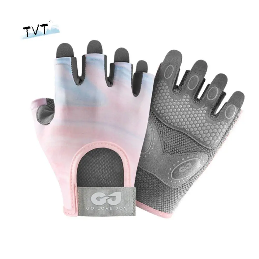 

Foam Pad Palm Crossfit Half Finger Half Finger Gloves Nylon Non-slip Workout Gloves Breathable Thin Cycling Gloves Weightlifting