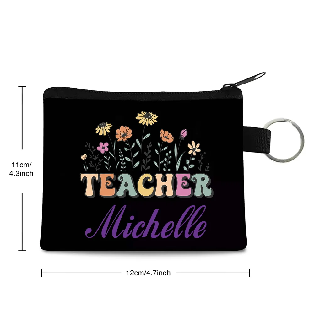 Personalized Customized Name Coin Purse Earphone High-quality Storage Bag Bank Card Storage Multi-Function Purses Big Capacity