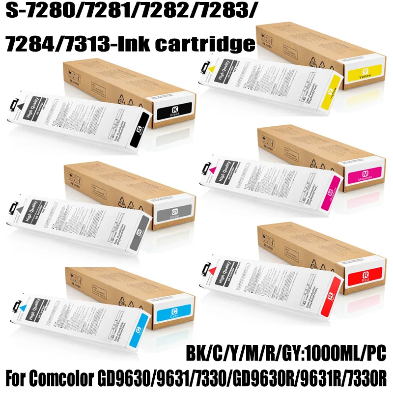 

GD9630 9631 7330 Printer for Riso S-7280 S-7281 S-7282 S-7283 S-7284 S-7313 Compatible Ink Cartridge for Riso Comcolor