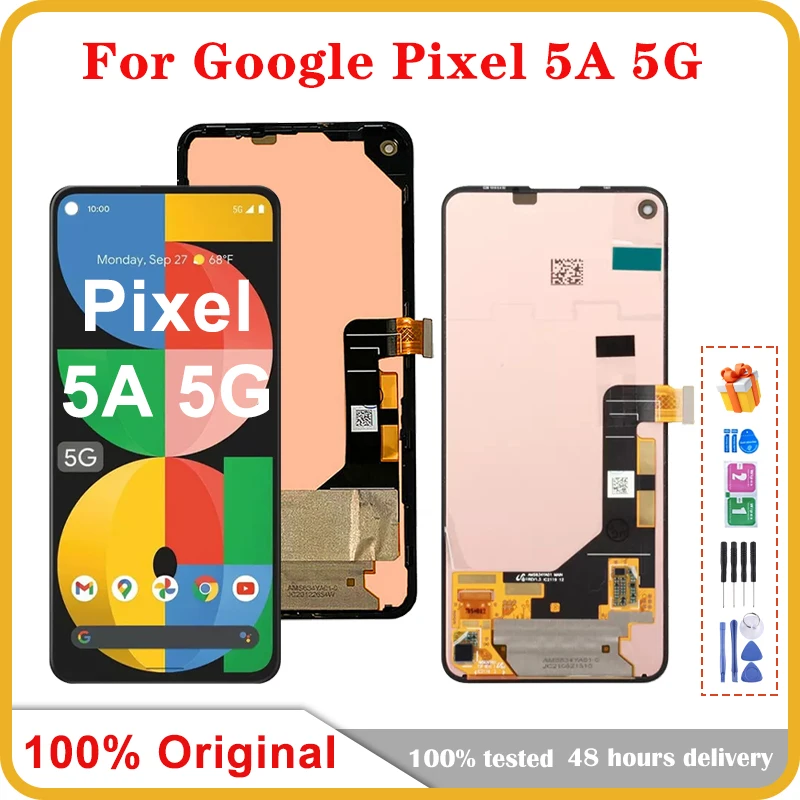 

6,34 "Оригинальный ЖК-экран для Google Pixel 5A, дисплей, сенсорный дигитайзер в сборе, сменный экран для Google Pixel 5a 5G LCD
