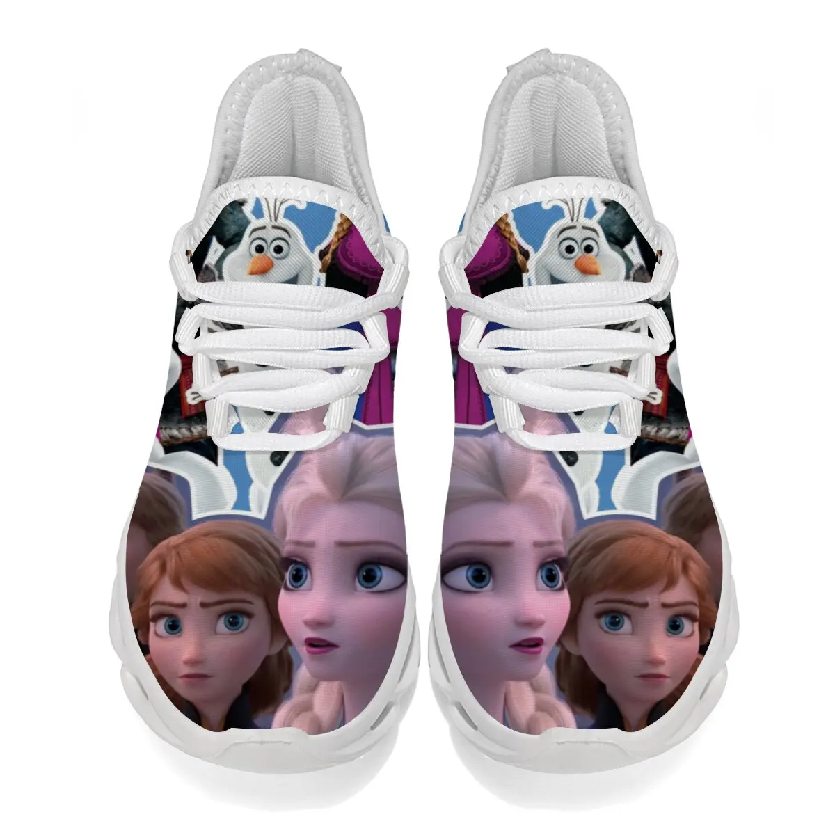 أحذية كاجوال للنساء مطبوع عليها شخصيات فروزن أحذية رياضية للأطفال مضادة للانزلاق خفيفة الوزن قابلة للتنفس أحذية أطفال للفتيات #5