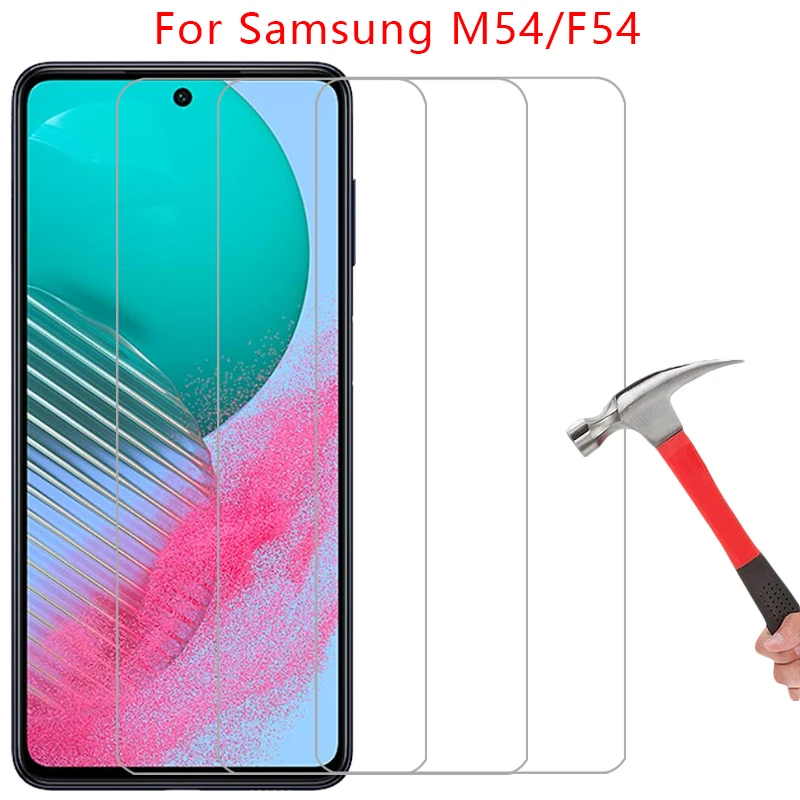 Displayschutzfolie für Samsung Galaxy M54 F54 5G, gehärtetes Schutzglas auf Samsung M54 Samsung F54 M F 54 54M 54F Film 9H Samsung