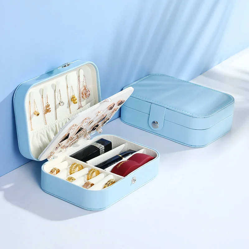 Portable Jewelry Storage Box Travel Organizer Case