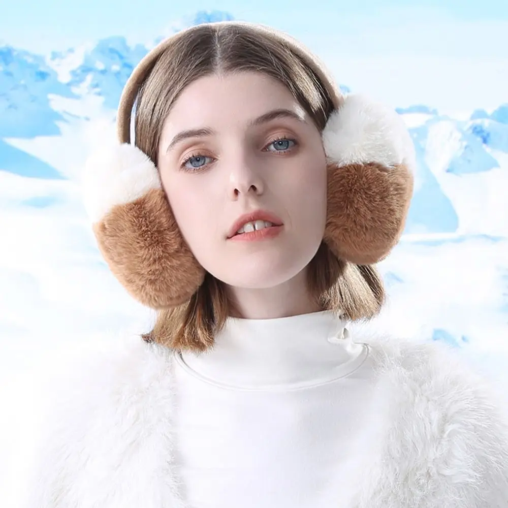 귀여운 귀마개 접이식 컬러 겨울 귀마개 방한 두꺼운 귀 보호 여성용 귀마개