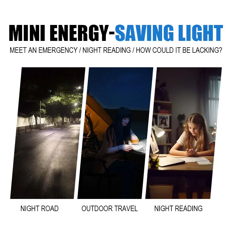 3-Pack USB Mini Night Light with Eye Protection & Energy-Saving Mode, Portable Plug and Play for Bedside/Nursery/Camping/Car