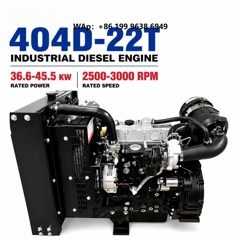 Original Perkin 404D-22T 4 Cylinder 2.2L Turbo  Engine 36.3-45.5kw Water Cooled for  Generator Pump Industrial Power Unit