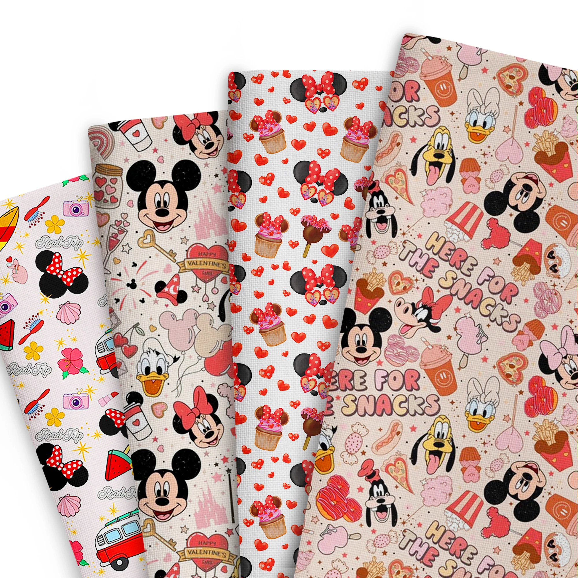 Disney Mickey Cupcake 50*145cm Patchwork Polyester Baumwolle Stoff Gewebe Nähen Quilten Stoffe Hand Material DIY Handmade