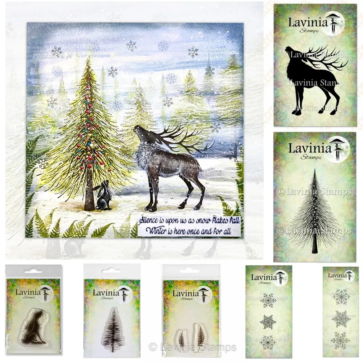 Craft Clearance Christmas Tree Deer Snowflake Clear Stamps Scrapbook Embossed Handcraft Paper Card Album Craft Template Supplies