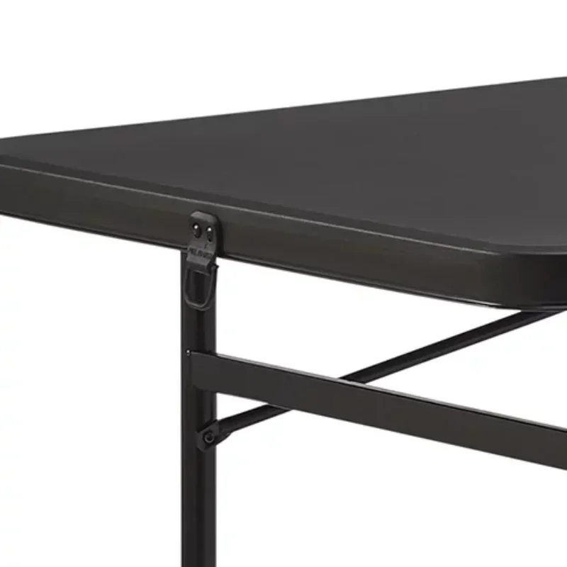 Mainstays 6 Foot Black Bi-Fold Plastic Folding Table