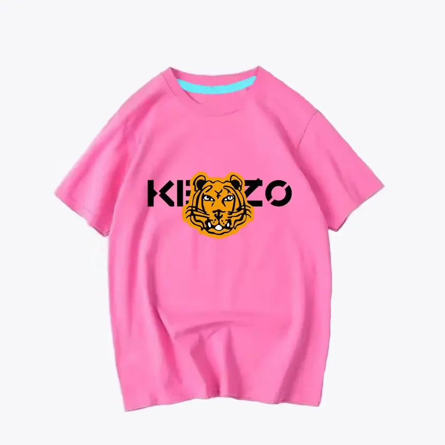 2024 Designer Kids T-shirt Tiger Print Children Clothes Short Sleeved Cotton Tees Girls Boys Summer Tops Kids Outwear