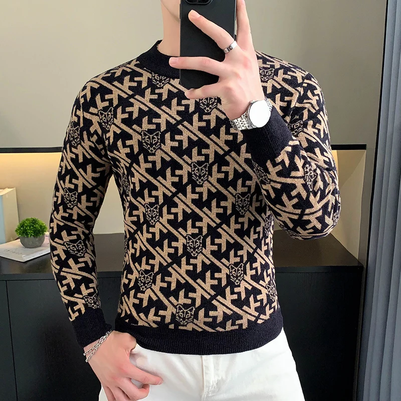 سترة كورية محبوكة مخملية ، رقبة مستديرة ، أكمام طويلة ، بلوفر غير رسمي للعمل ، توب سميك دافئ ، قاع بقصة ضيقة ، الخريف ، الشتاء