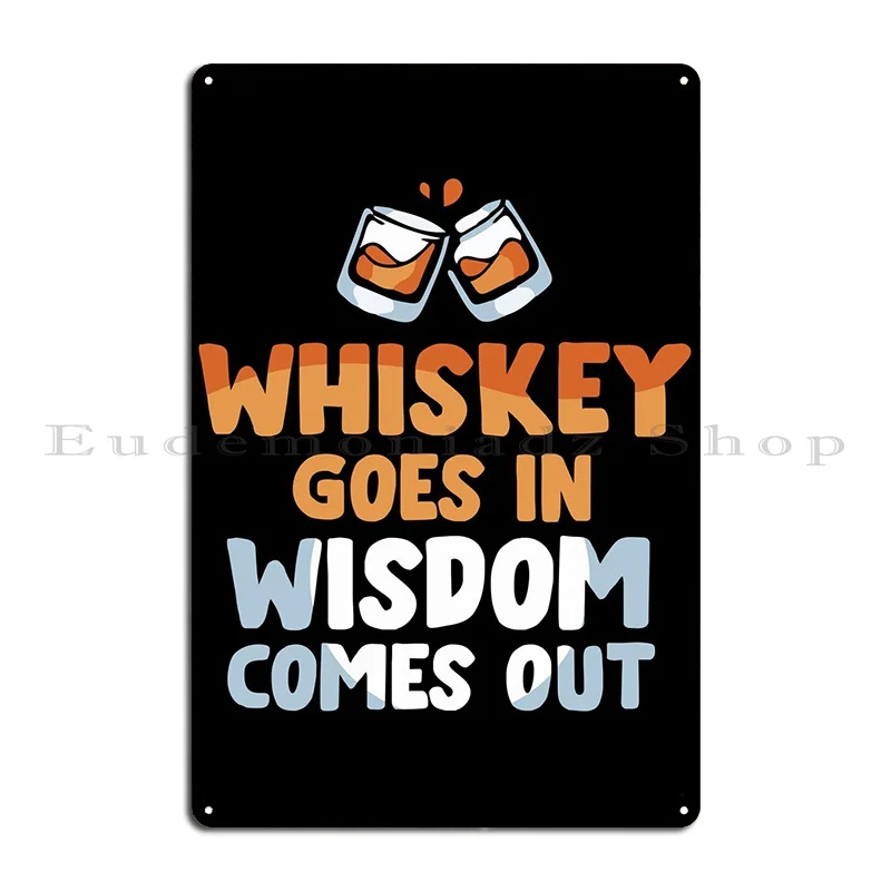 Whiskey Drinker Quote Metal Signs Wall Mural Customize Mural Wall Living Room Tin Sign Poster