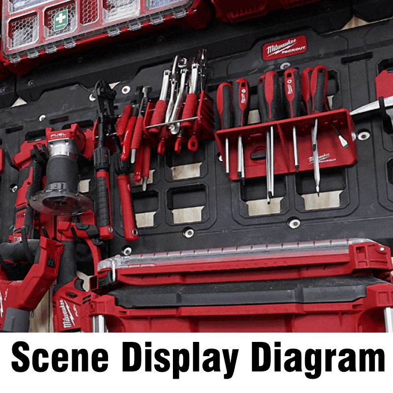 Milwaukee 48-22-8341 PACKOUT Screwdriver Rack Featuring 34 Multi-Size Slots Load Bearing 20 Pounds Tool Storage Spare Parts