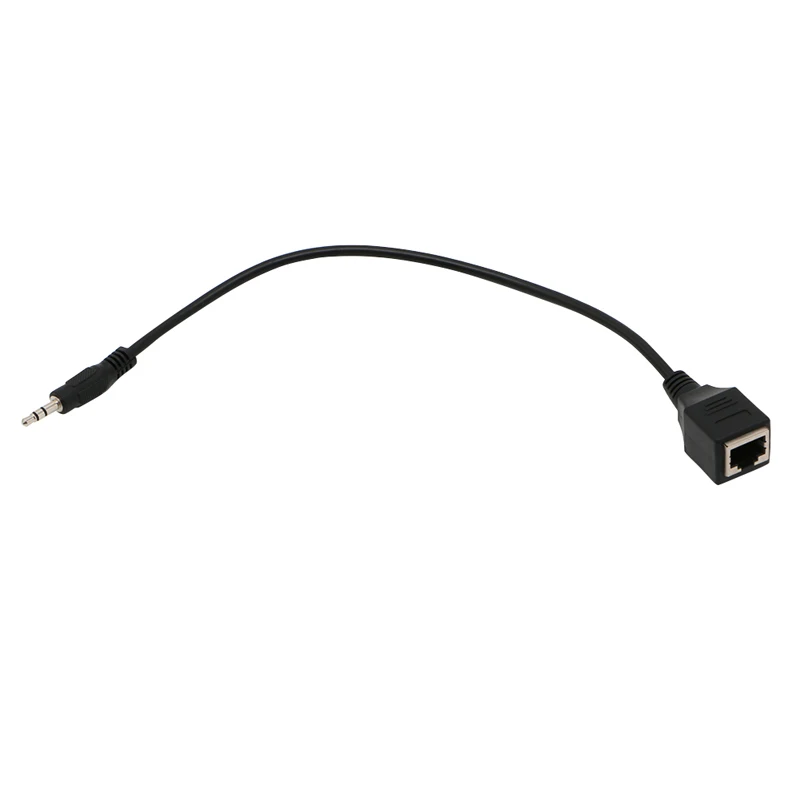 3.5mm 수 잭 TRS 케이블-RJ45 소켓 이더넷 어댑터 와이어, 1 개