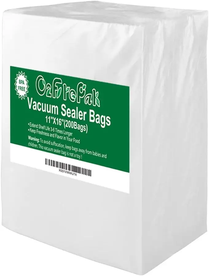 

200 Gallon Size11" x 16" Vacuum Sealer Bags with BPA Free and Heavy Duty, Vacuum Seal Food Sealer Bags,Great for Food S