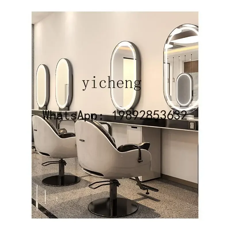 H24 barber shop mirror table double-sided hair cuing barber shop mirror hair salon special hair perming and dyeing table