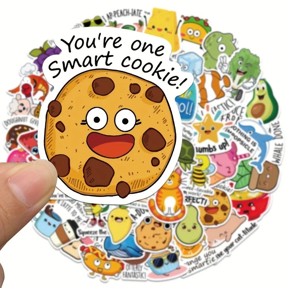 50PCS Inspirational English Pattern Graffiti Stickers DIY Waterproof Decals For Luggage Phone Cases and Personalized Decoration
