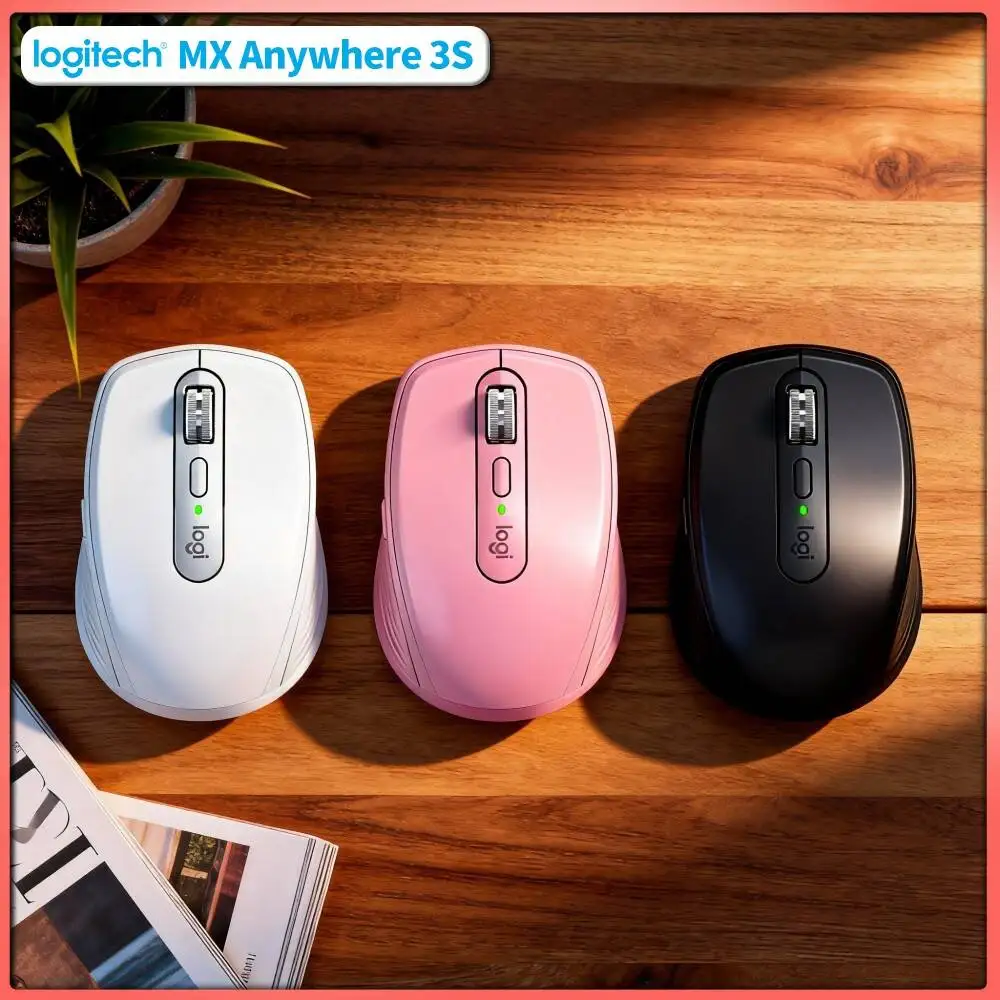 Office MX Anywhere 3S - 8000 DPI, 3-Device Bluetooth, Fast Charge, Perfect for Book Store Desk Daily Routine Work Flow