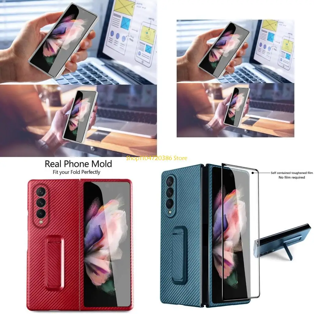 

K0EA High Quality Shatterproof Compatible for Z fold 3 Abrasion-resistant Phone for C