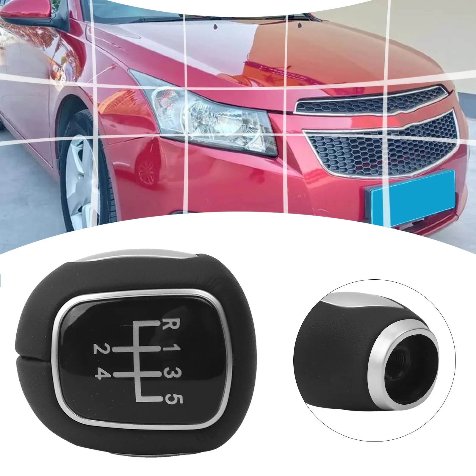 Vehicle Upgrades Shift Knob 5-speed And 6-speed Compatibility ABS Plastic And Leather Easy Installation Process For Chevrolet