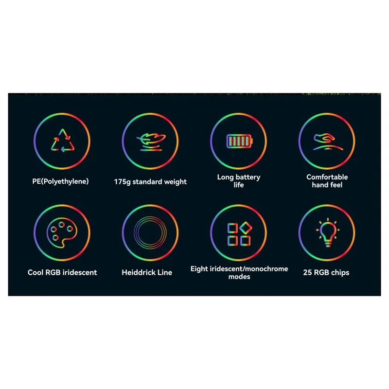 

-A95Z Flying Disc Flying Disc Luminescence Outdoor Playing 175G 8 Dazzling Color Modes