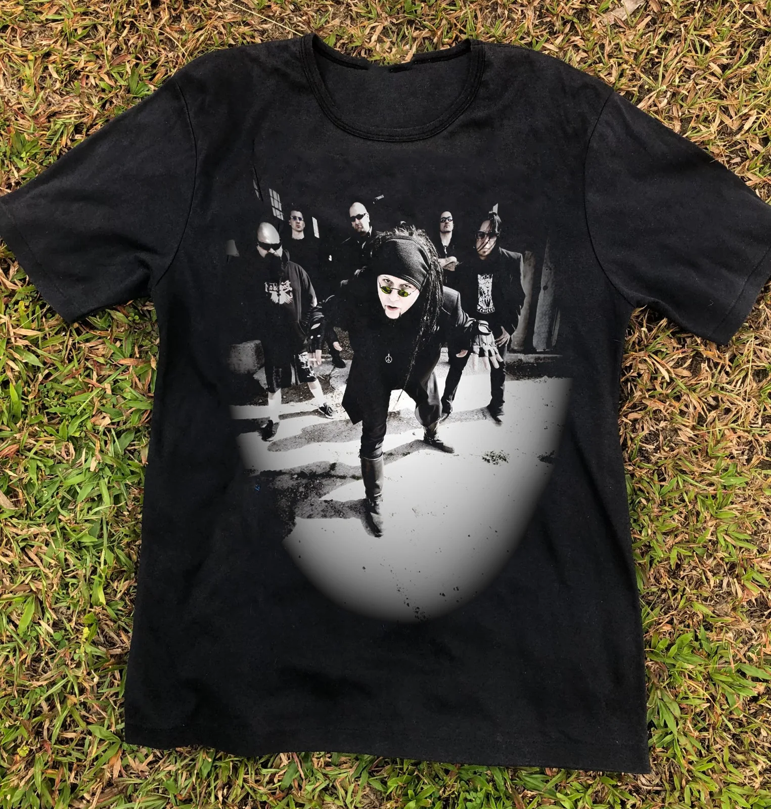 

Черная футболка Hot Ministry Band On Stage из хлопка S 234XL RM786