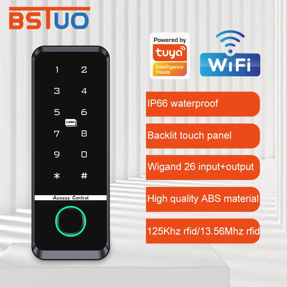 防水サポート-tuya-app-アクセス制御キーボード-wifi-ロック解除-rfid-指紋アクセス-ピンコードキーパッド-デジタルコードドアロック
