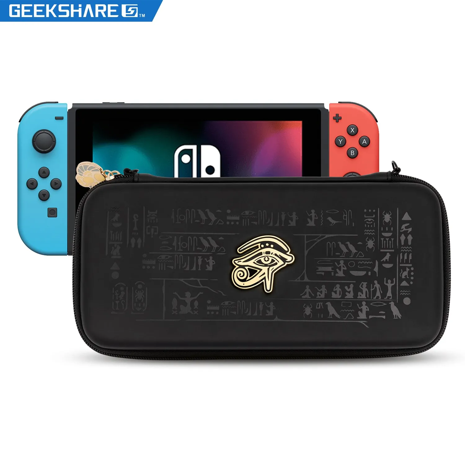 

GeekShare Сумка для хранения для Nintendo Switch и Switch OLED Mystic Kingdom, чехол для путешествий для Nintendo Switch