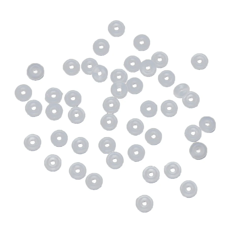Rubber Stopper Rings Silicone Beads Fit European Charm Bracelet Beads for Jewelry Making Needlework Clip Lock Spacer