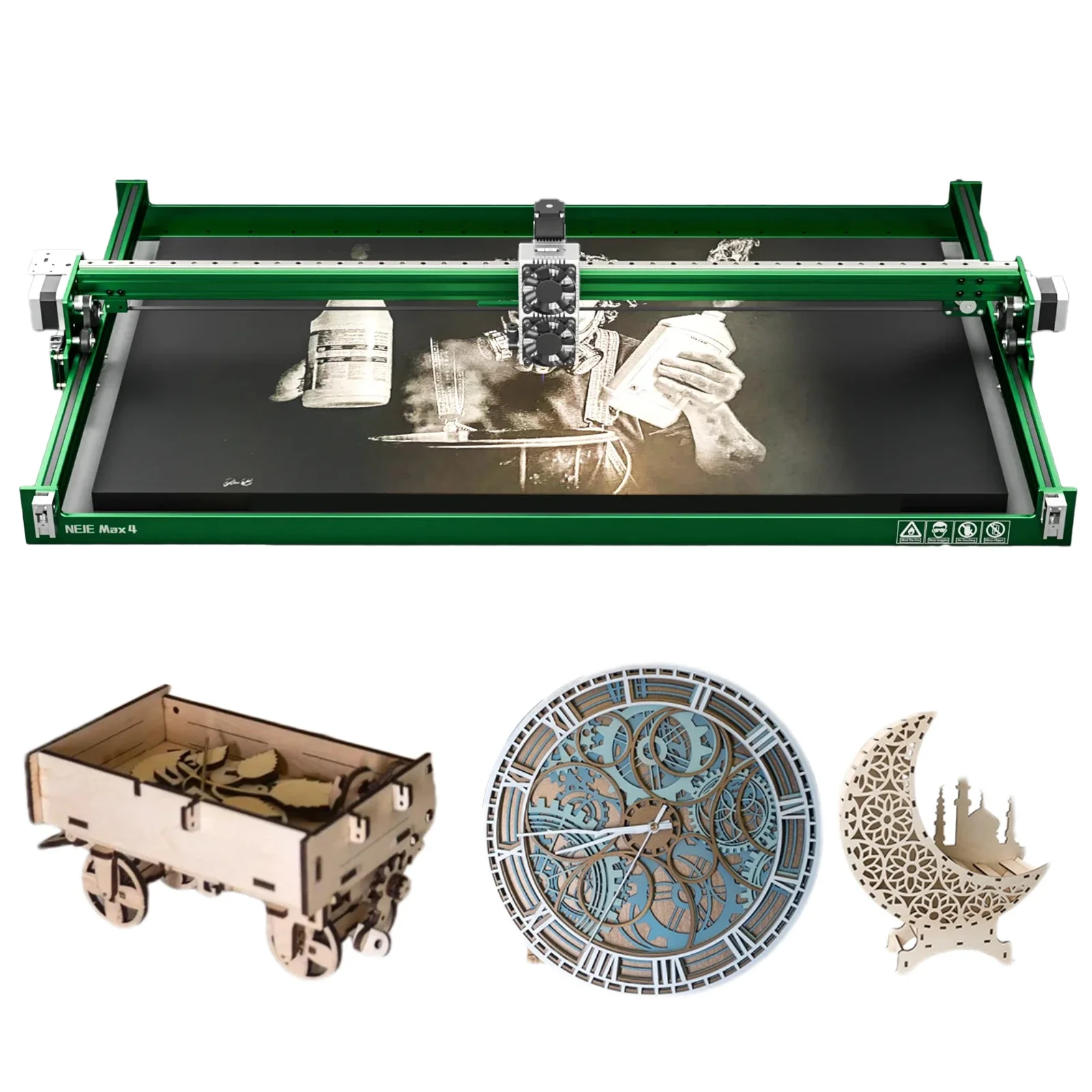 

Newest NEJE MAX 4 E80 High Quality Laser Cutting Machine Engraver 24000mm/min High Speed Cutter