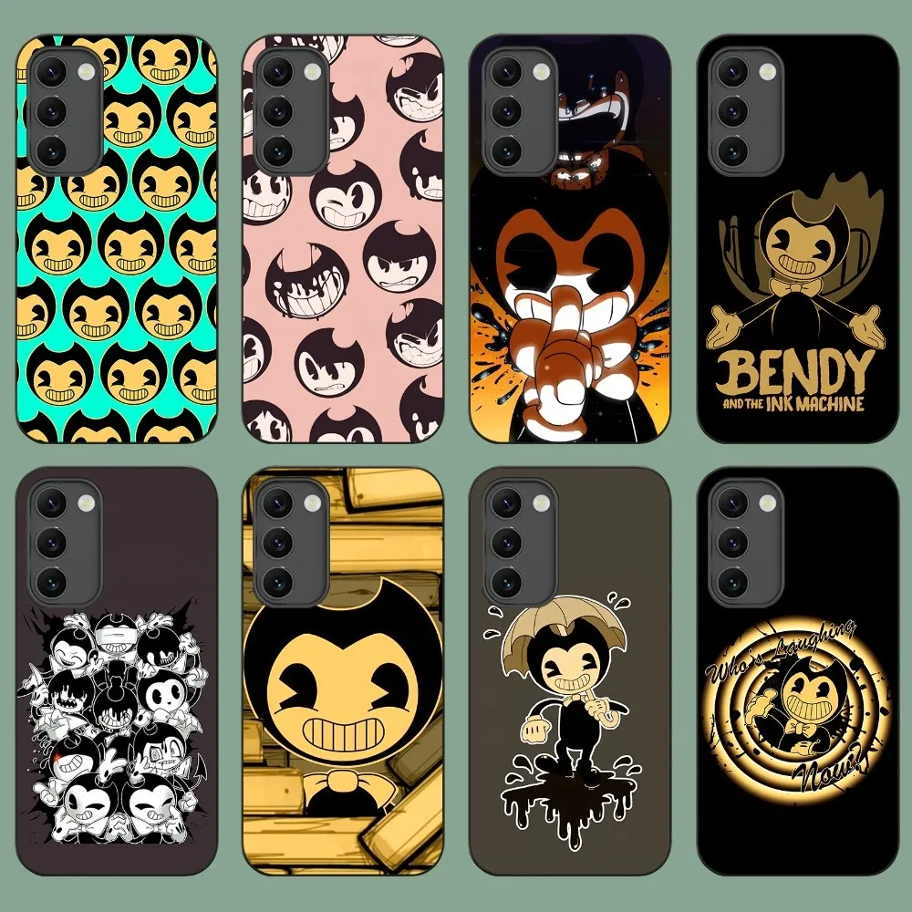 Game B-Bendy And The Ink M-Machine Phone Case For Samsung Galaxy S20 S21 S22 S23 Fe Lite Plus Ultra Note Shell