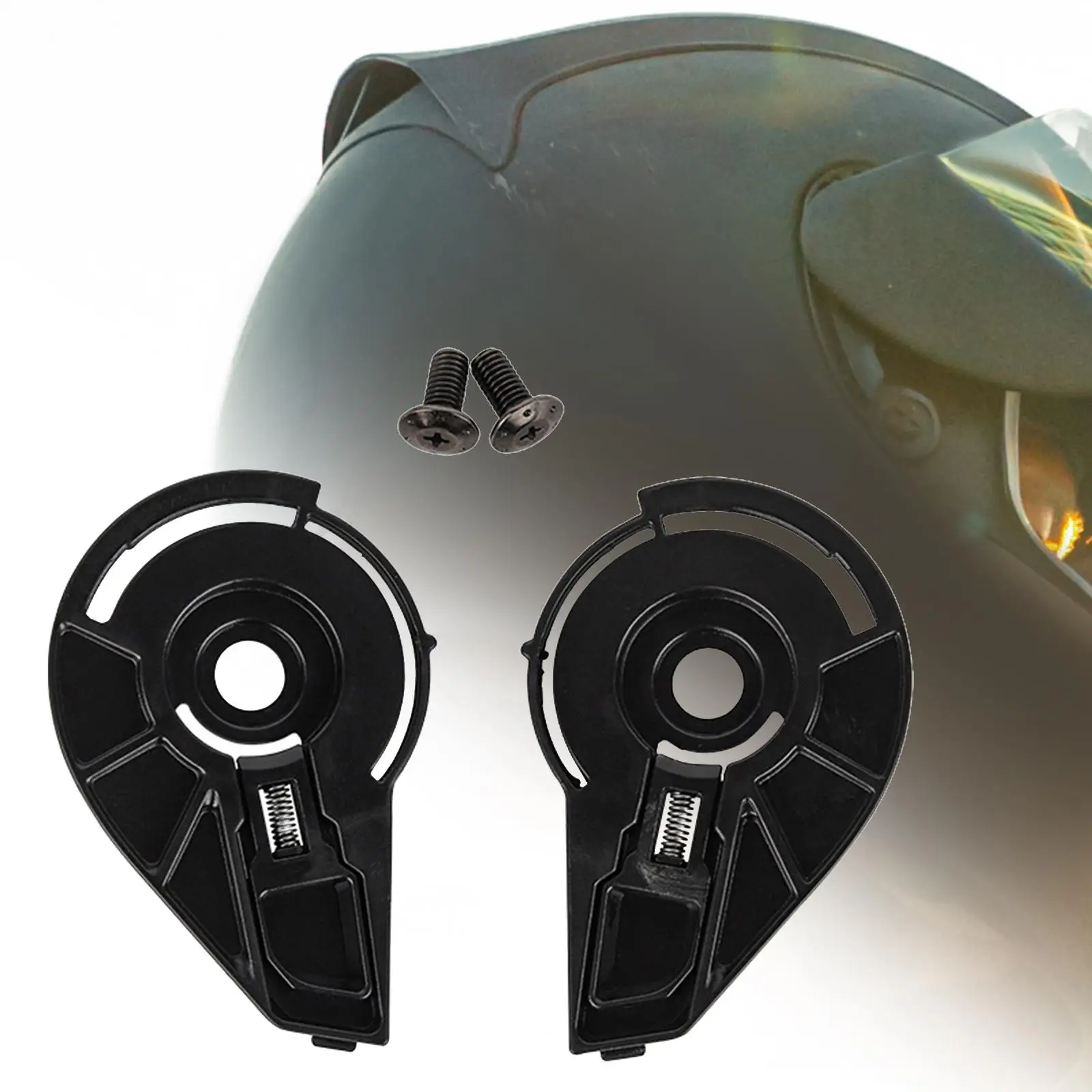 

2Pcs Motorcycle Helmet Lens Base Motorbike Visor Base for Soman 965