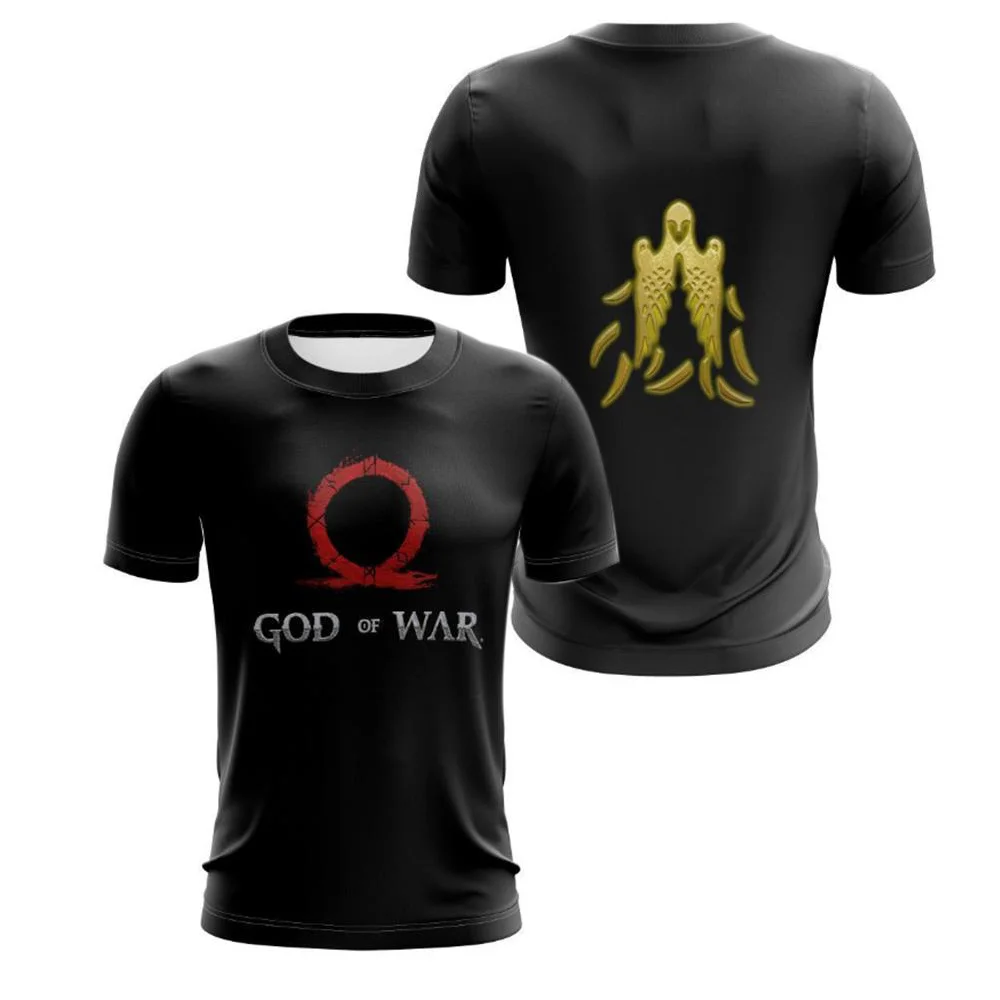 CLOOCL Männer T-Shirt Kratos God of War 3D-Druck Cosplay Kurzarm T-Shirts Frauen Mode Harajuku Unisex Streetwear Tops – Detail 2