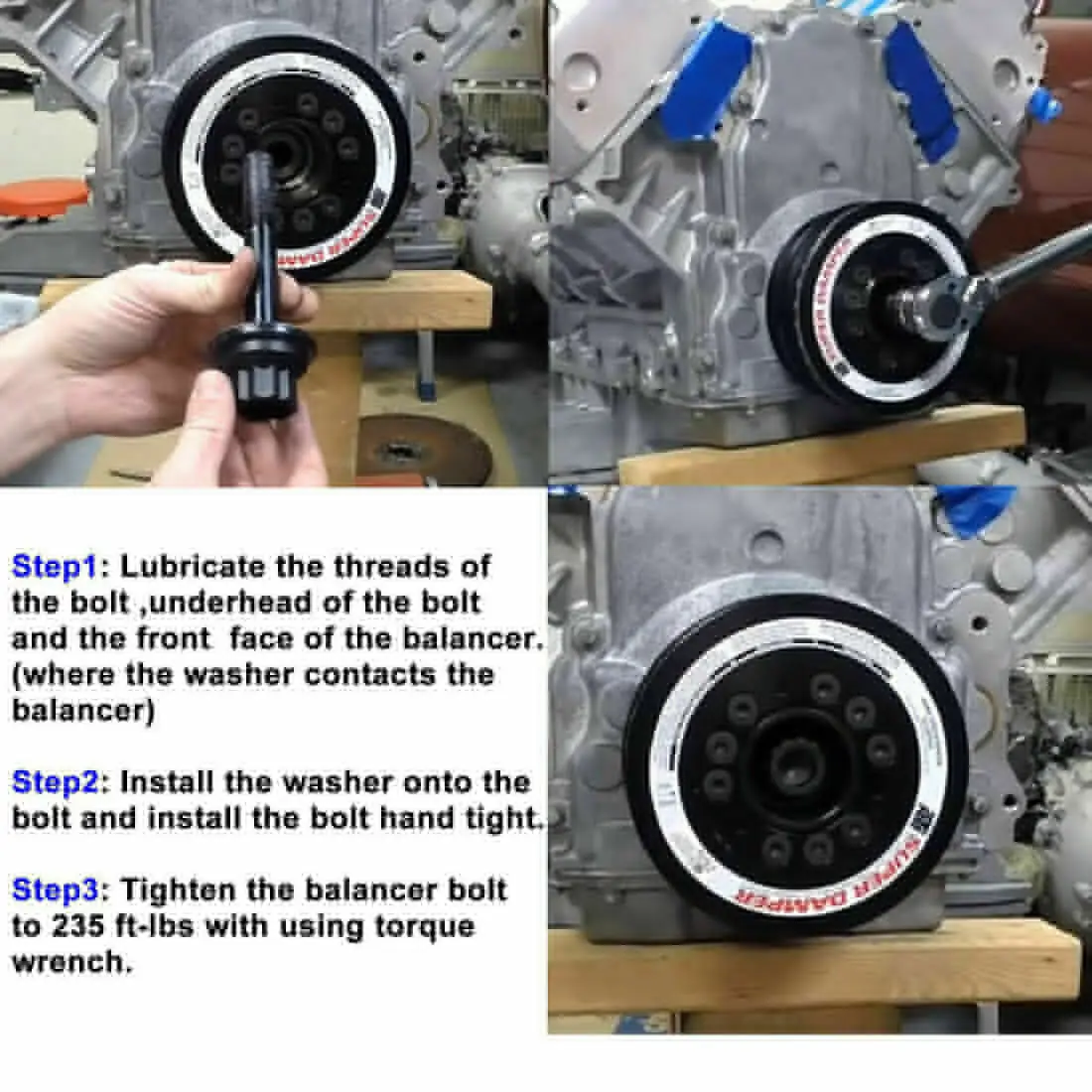 لسيارة تشيفي كرنك الموازن التوافقي يحل محل ARP 234-2503 لـ LS1 LS2 LS3 LS6