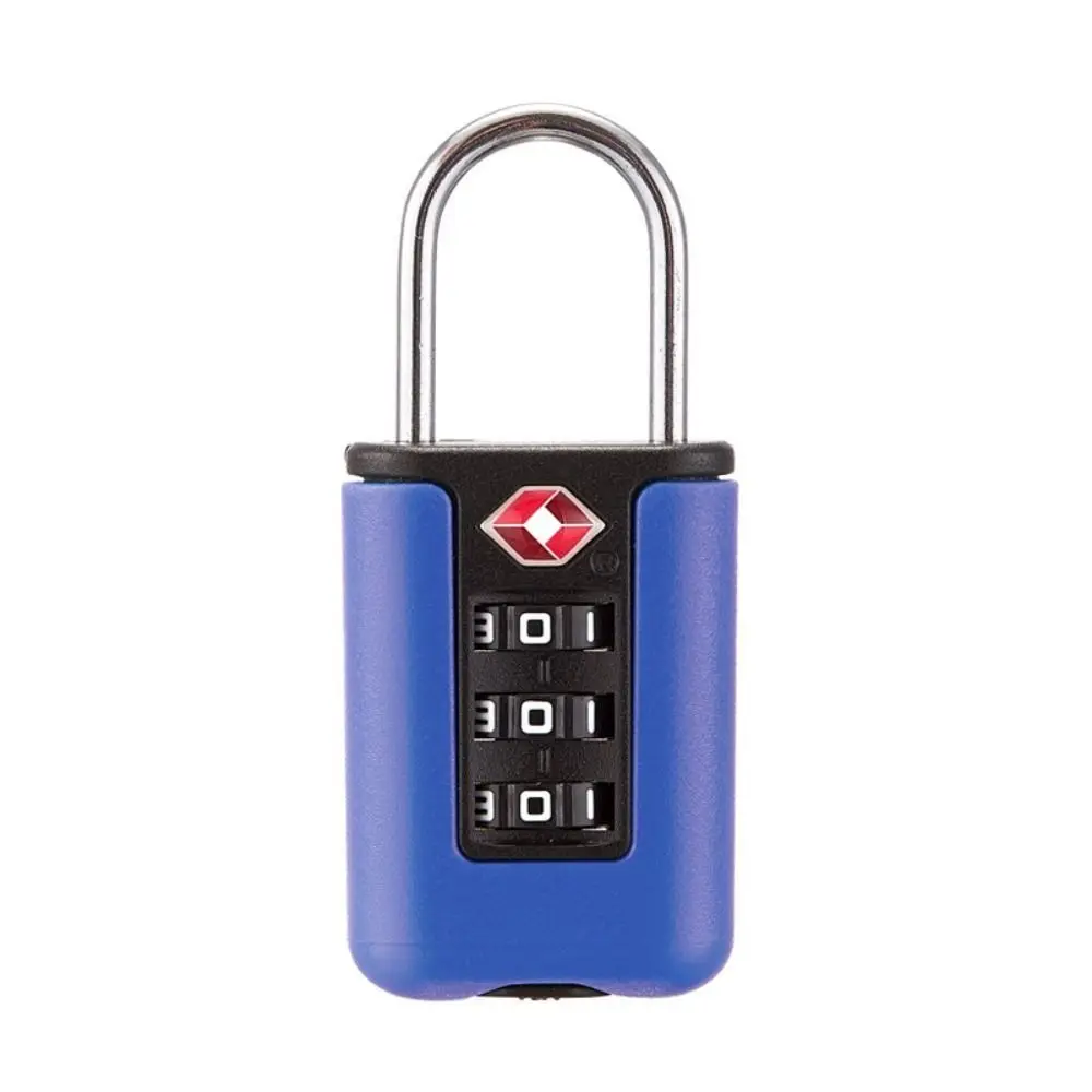 TSA 3 Digit Combination Lock Security Tool Anti-theft Suitcase Luggage Coded Lock Wire Rope Padlock Customs Password Lock Travel