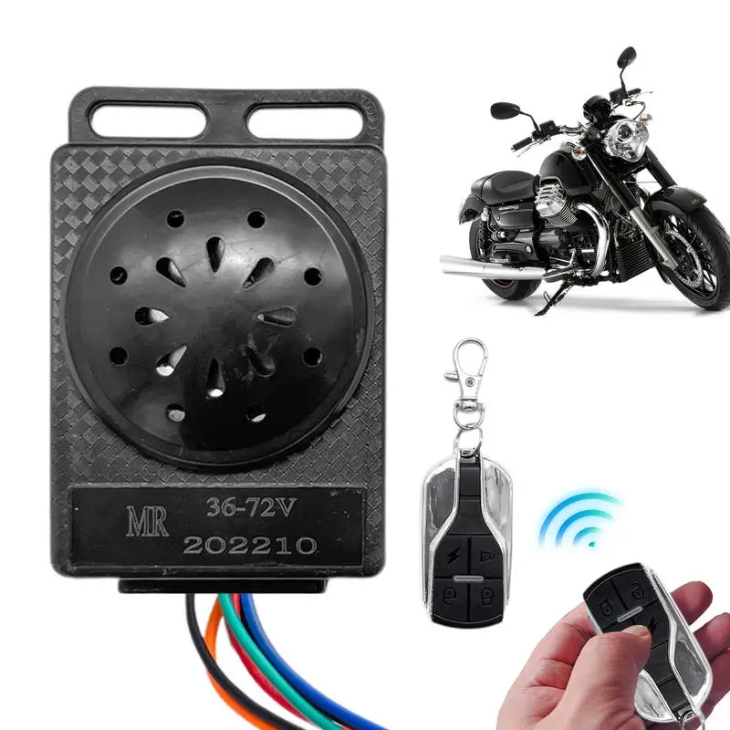 Electric Motorcycle Anti-Theft Alarm ABS Bikes Anti-Lost Security Alert Device Remote Control Alarm System Motorcycles Accessory