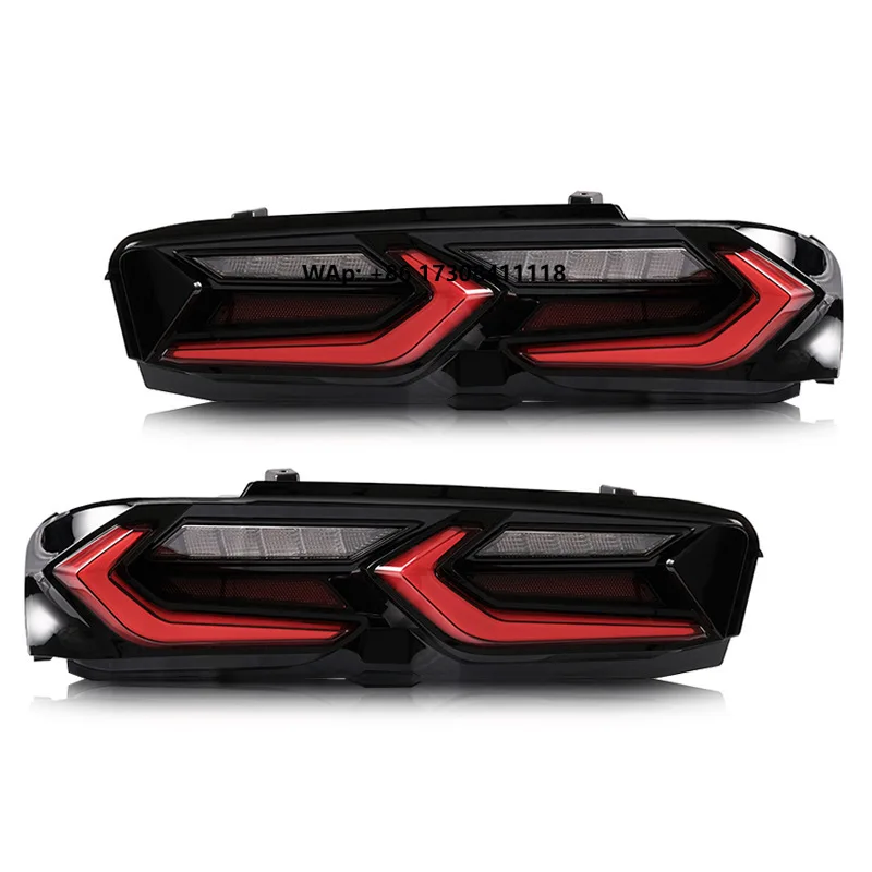 

Modified Rear Lights for Camaro 2019 to Present Featuring 36W 12V LED Sequential Turn signal Tail Light Assemblies