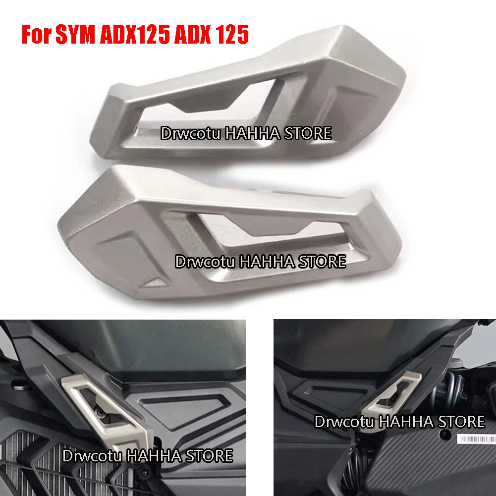 Motorcycle Rear Left Right Footrest Foot Pegs Foot Pedal Passenger Foot Plate For SYM ADX125 ADX 125 XS150T-12 HUSKEY ADV150