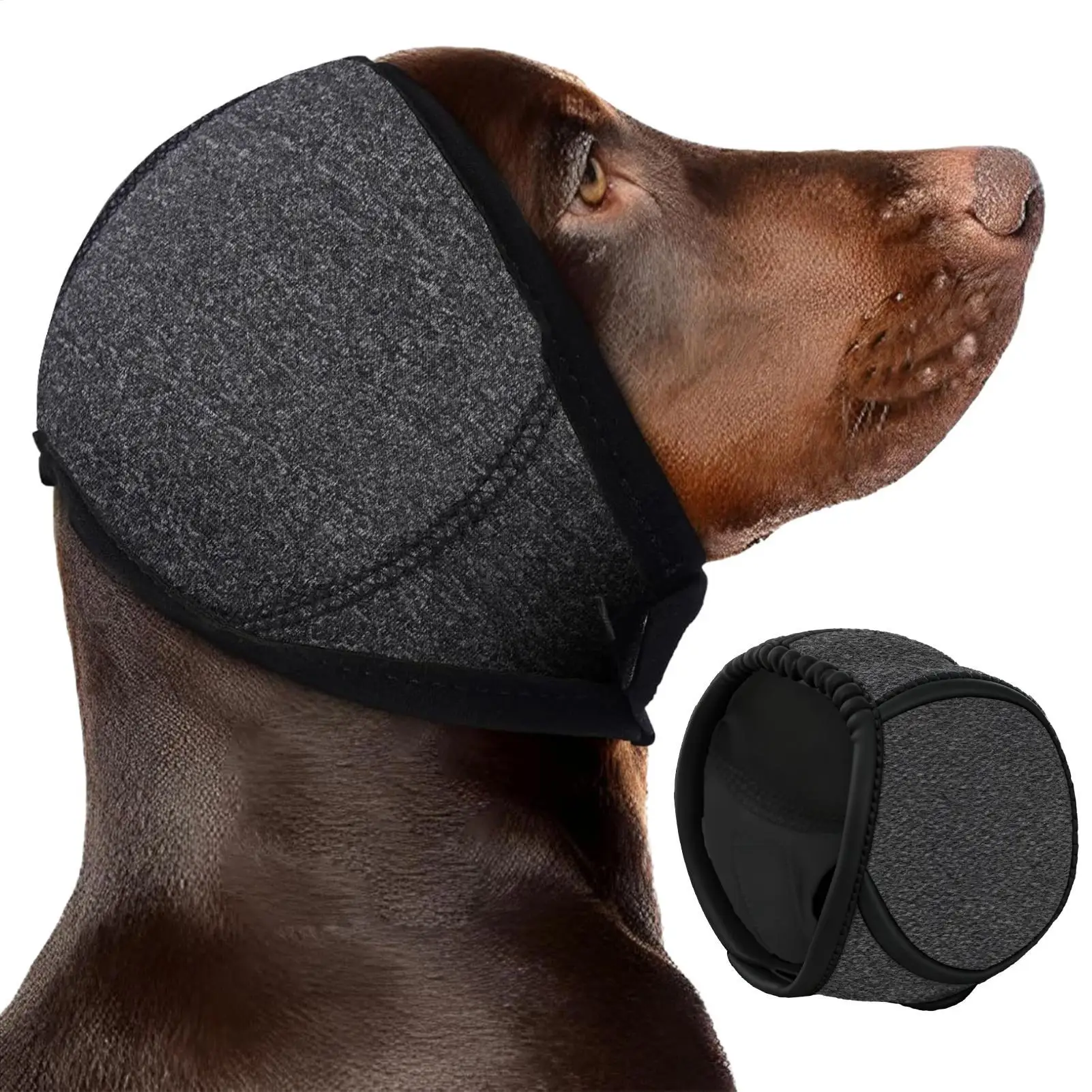 Dog Ear Muffs Noise Protection Soundproof Covers Waterproof Dog Noise Cancelling Headphones Elastic Winter Hoodie For pet supply