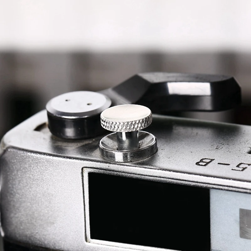 At41 2x Camera Ontspanknop Metaal Voor Fujifilm Xt30 Xt20 Xt10 Xt 3 Xt2 Xpro2 X100f X 100T (Zilver)