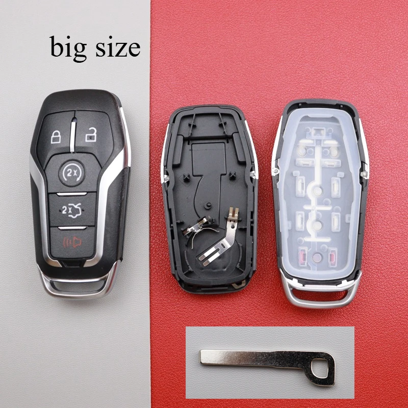 Carcasa para mando a distancia de coche, carcasa para Ford Fusion Mustang Explorer Lincoln MKZ MKC Edge Mondeo Kuka 2013 2014 2015 2016 2017