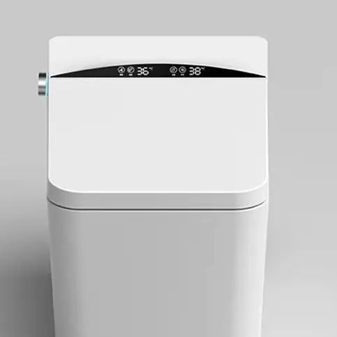 

Floor Mounted Smart Toilet, CUPC Certified S-Trap Ceramic One Piece WC, High Grade Sanitary Ware for Home Washroom Bathroom